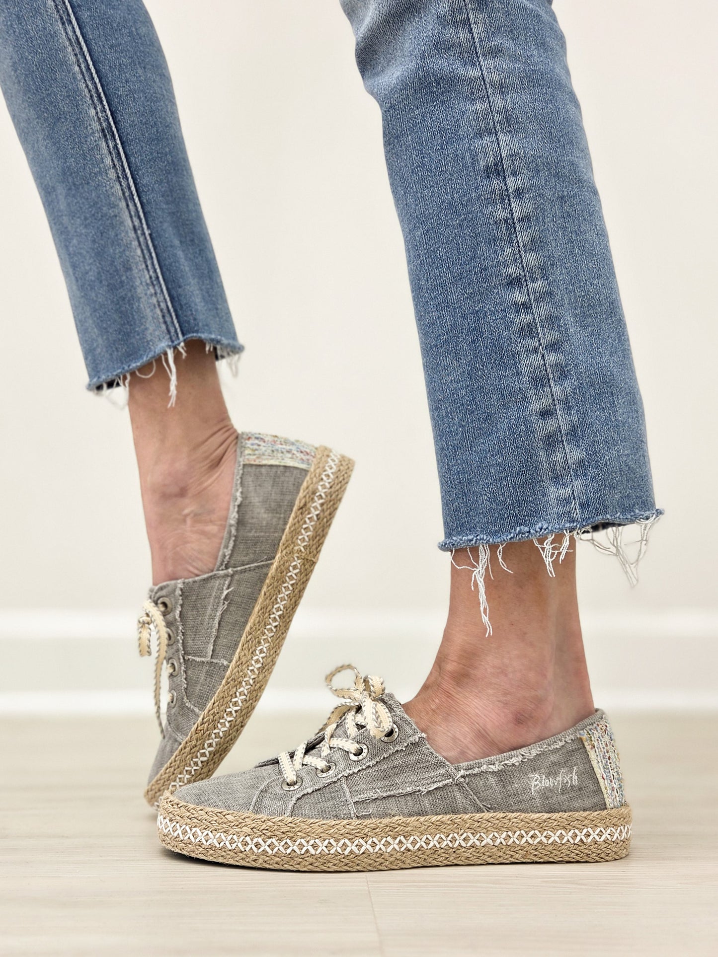 Blowfish Malibu Buenos Slip-On Tennis Shoes in Fog Grey