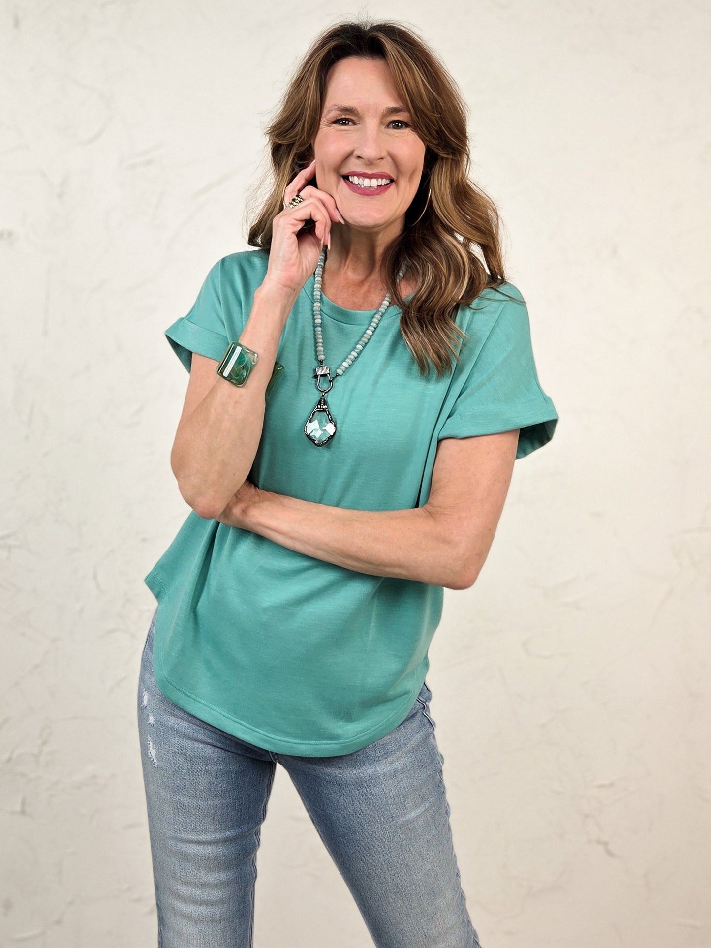 Short Sleeve Solid Every Day Terry Top