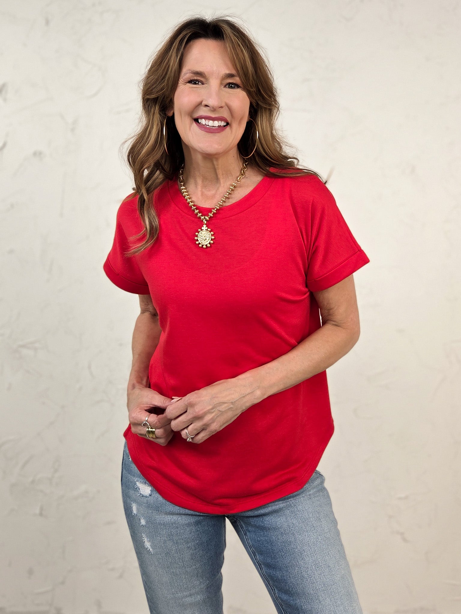 Short Sleeve Solid Every Day Terry Top