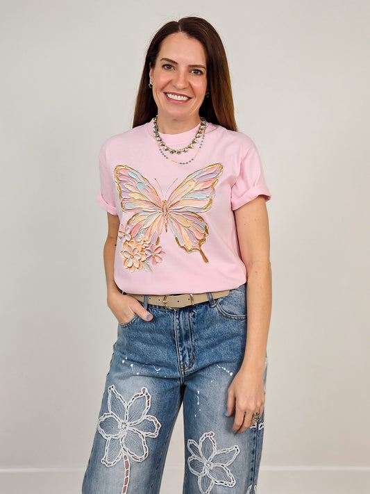 Painted Butterfly Graphic Tee
