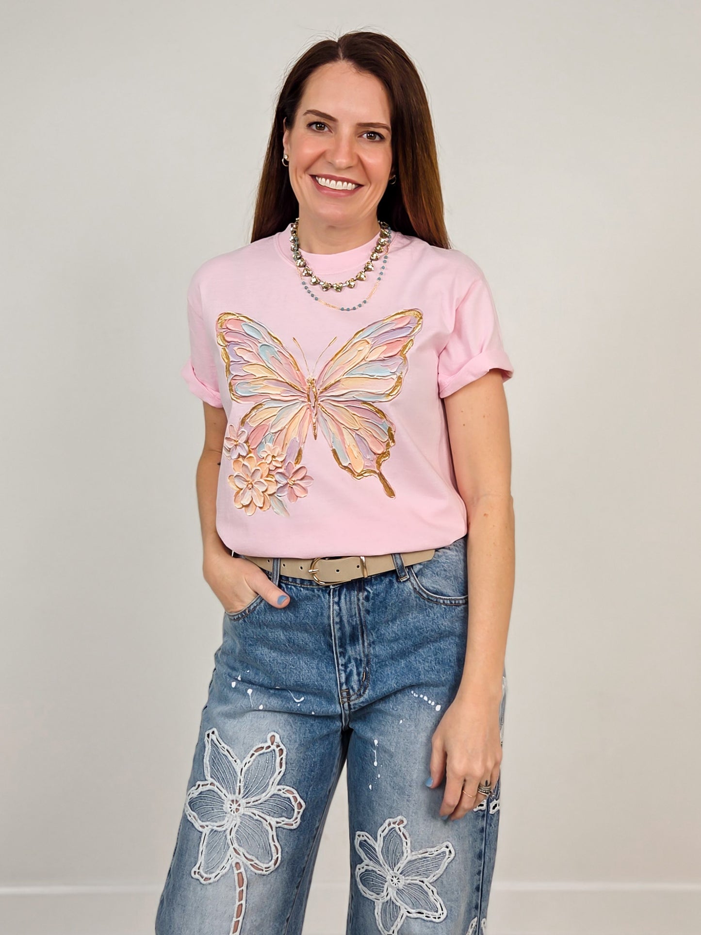 Painted Butterfly Graphic Tee