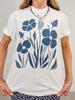 Blue Floral Graphic Tee