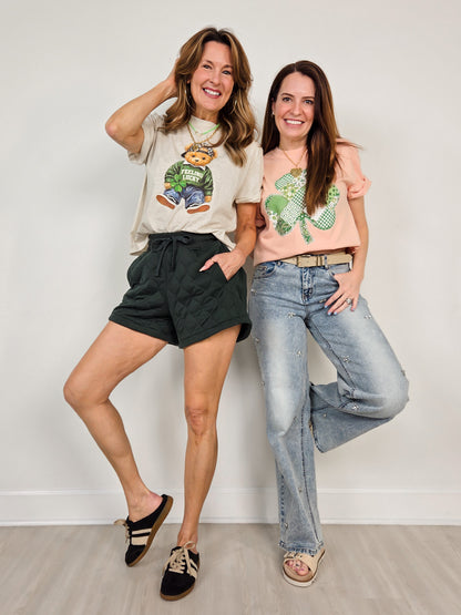Patchwork Clover Graphic Tee