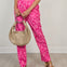 Relaxed Pants in Hot Pink Blush