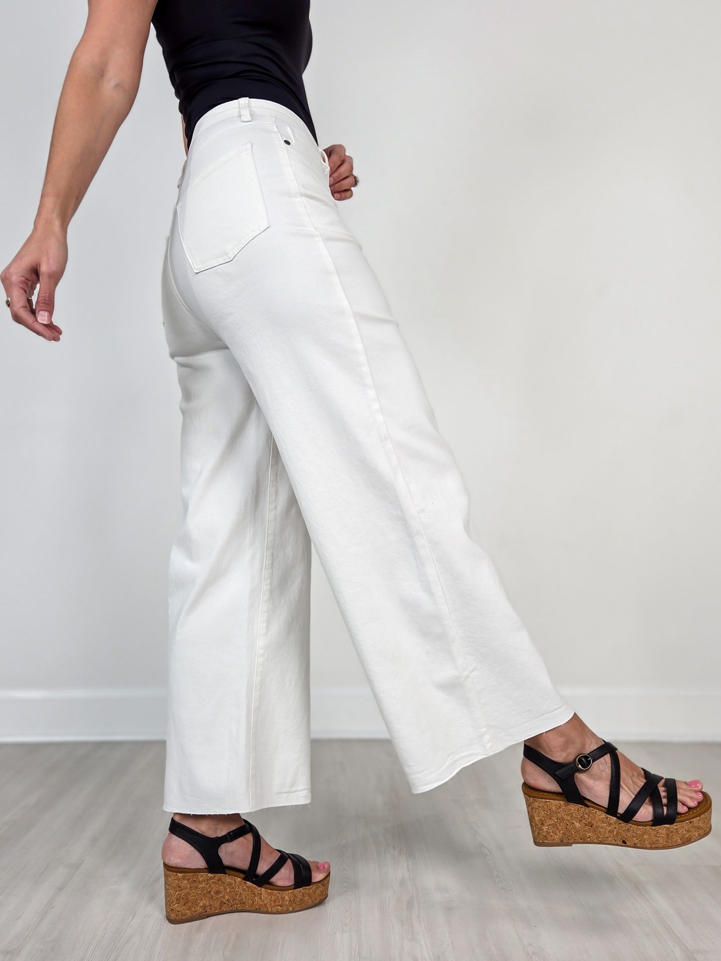 Soft Stretch High-Waist Twill Pants