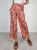 Floral Pattern Mid-Rise Ankle Length Pants