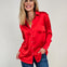 Long Sleeve Satin Button Down Collared Top