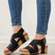 Corkys Good For You Wedges in Black