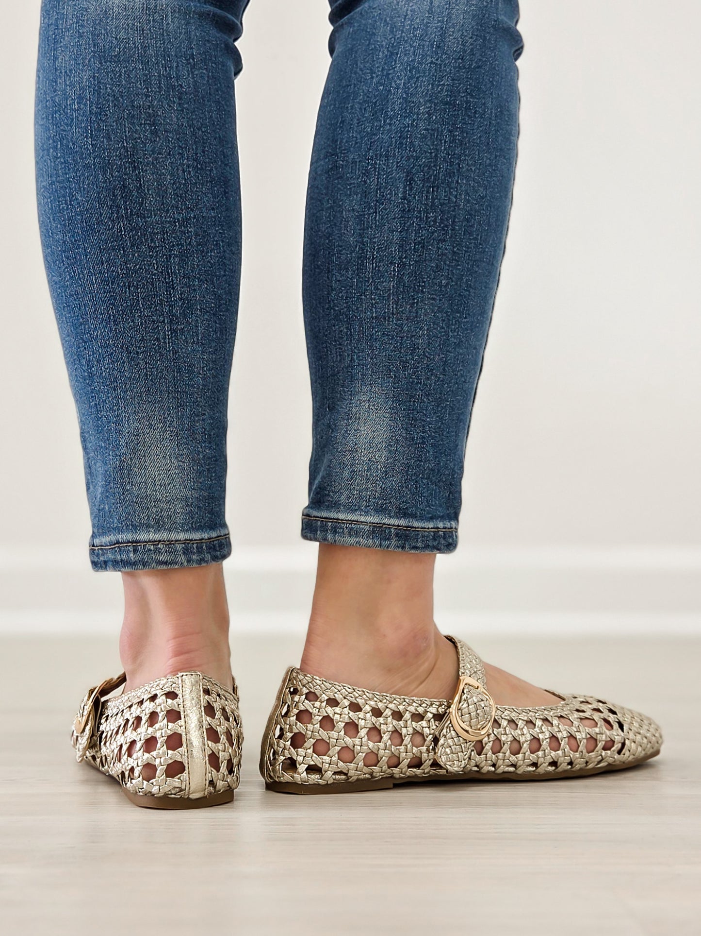 Corkys Mixed Feelings Flats in Gold
