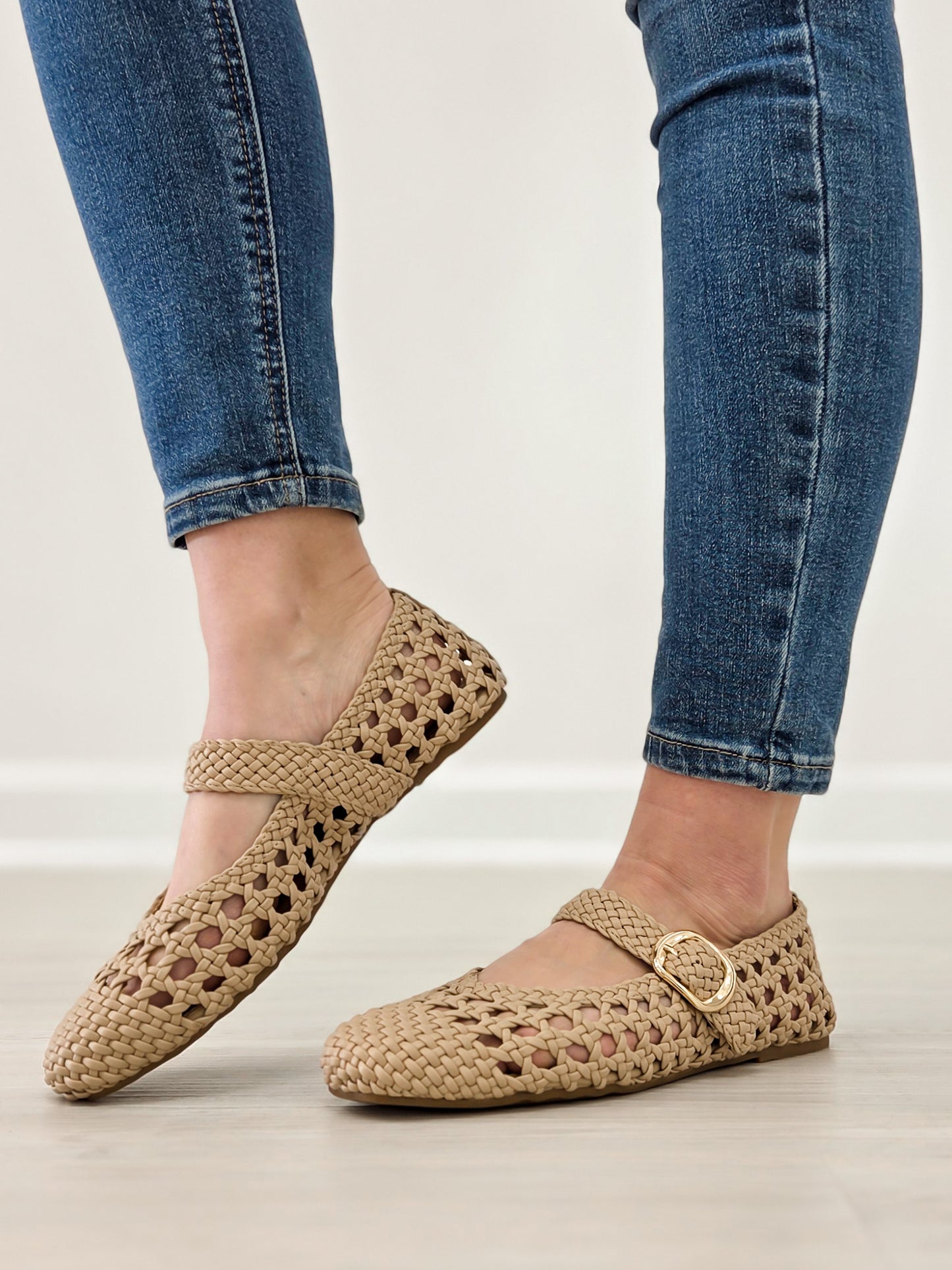 Corkys Mixed Feelings Flats in Camel