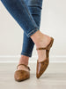 Corkys Wanna Grab Drinks Flats in Cognac Distressed