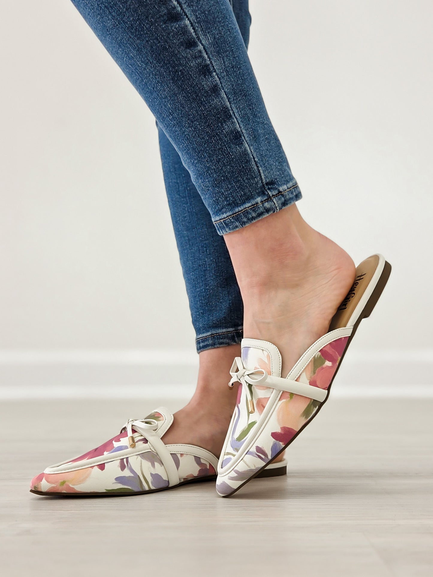Corkys Tip Included Mule Flats in Floral