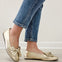 Corkys Sugar Rush Flats in Gold Crinkle Metallic