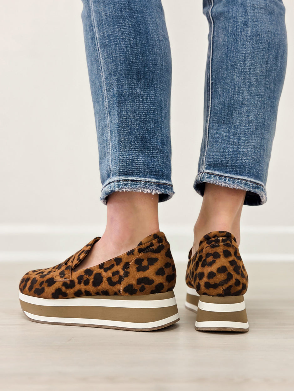 Corkys Sheesh Platform Loafers in Leopard