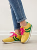 Corkys Kickoff Tennis Shoes in Yellow Green Combo