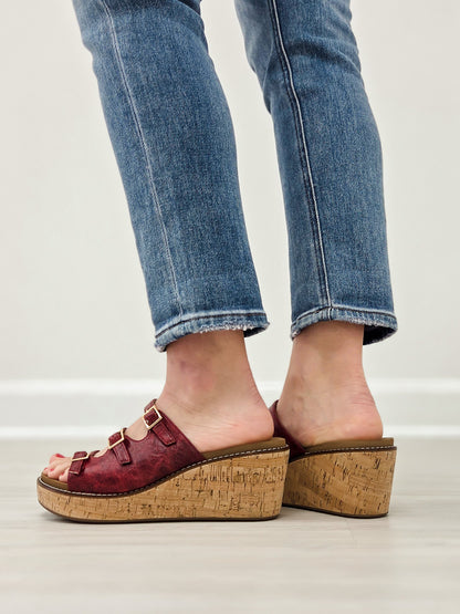 Corkys Don't Mind Me Wedges in Red