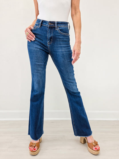 Lovervet MAIN CHARACTER High Rise Raw Hem Bootcut Jeans