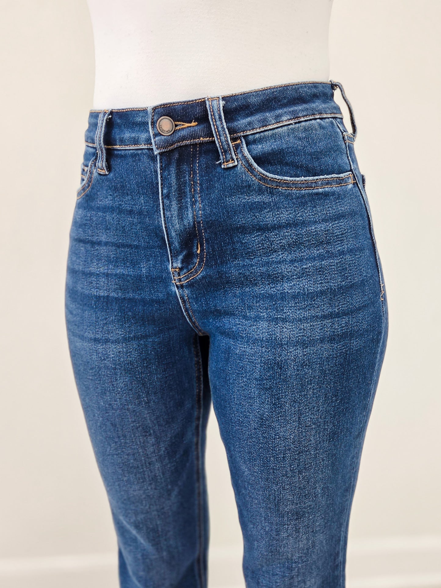 Lovervet MAIN CHARACTER High Rise Raw Hem Bootcut Jeans
