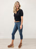 Judy Blue SUNSHINE CHASER Hi-Rise Capri with Shield Back Pockets