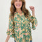 Floral Ruffle Bell Sleeve Top