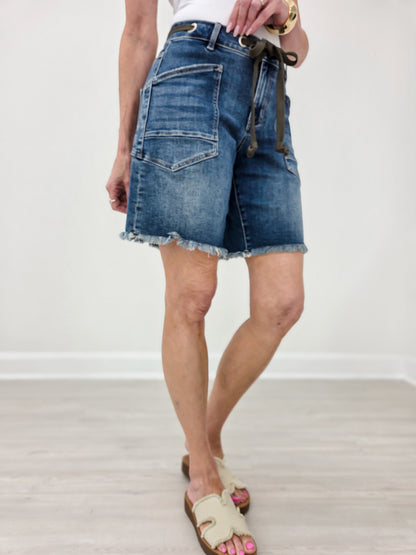 Mica Denim Utility Denim Shorts