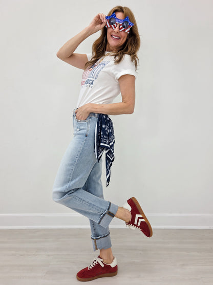 God Bless America Land That I Love Graphic Tee