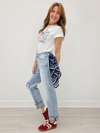 God Bless America Land That I Love Graphic Tee