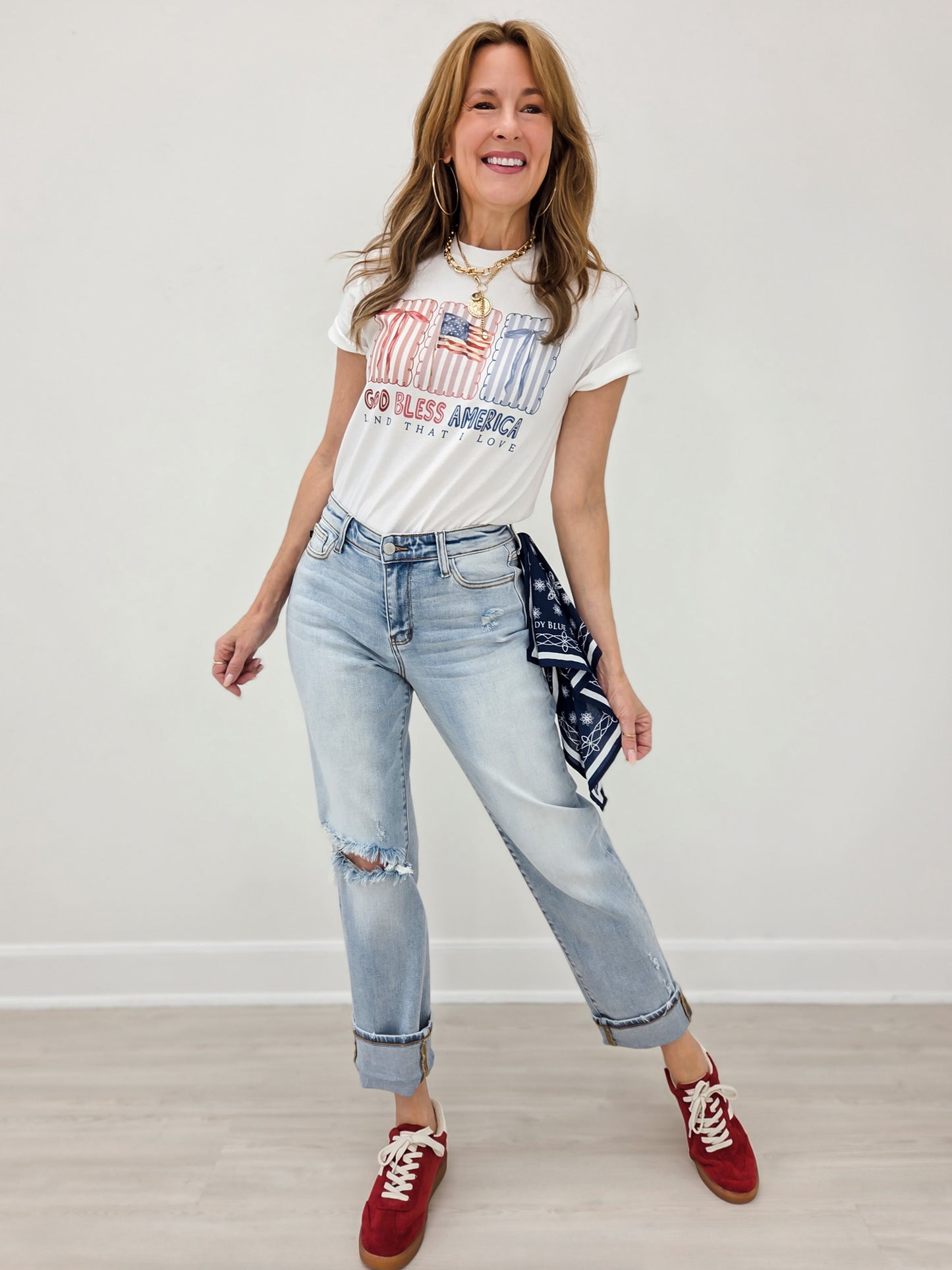 God Bless America Land That I Love Graphic Tee