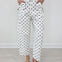 Hi-Rise Printed Denim with Polka Dot Pants in White