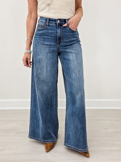 Judy Blue LAYTON High-Rise Palazzo Jeans