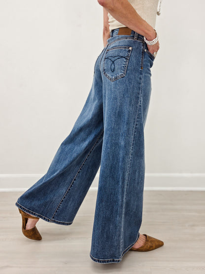 Judy Blue LAYTON High-Rise Palazzo Jeans