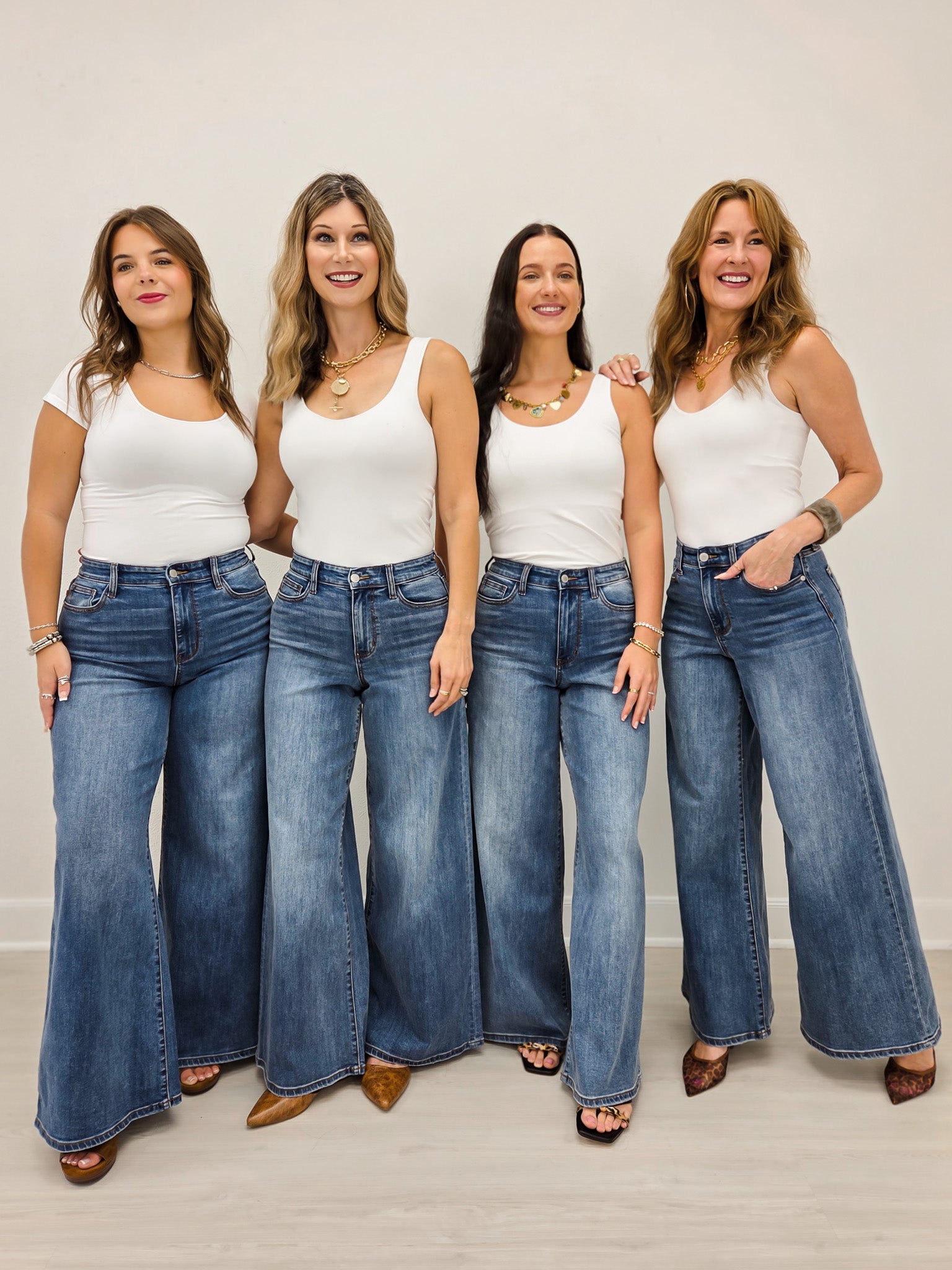 Judy Blue LAYTON High-Rise Palazzo Jeans