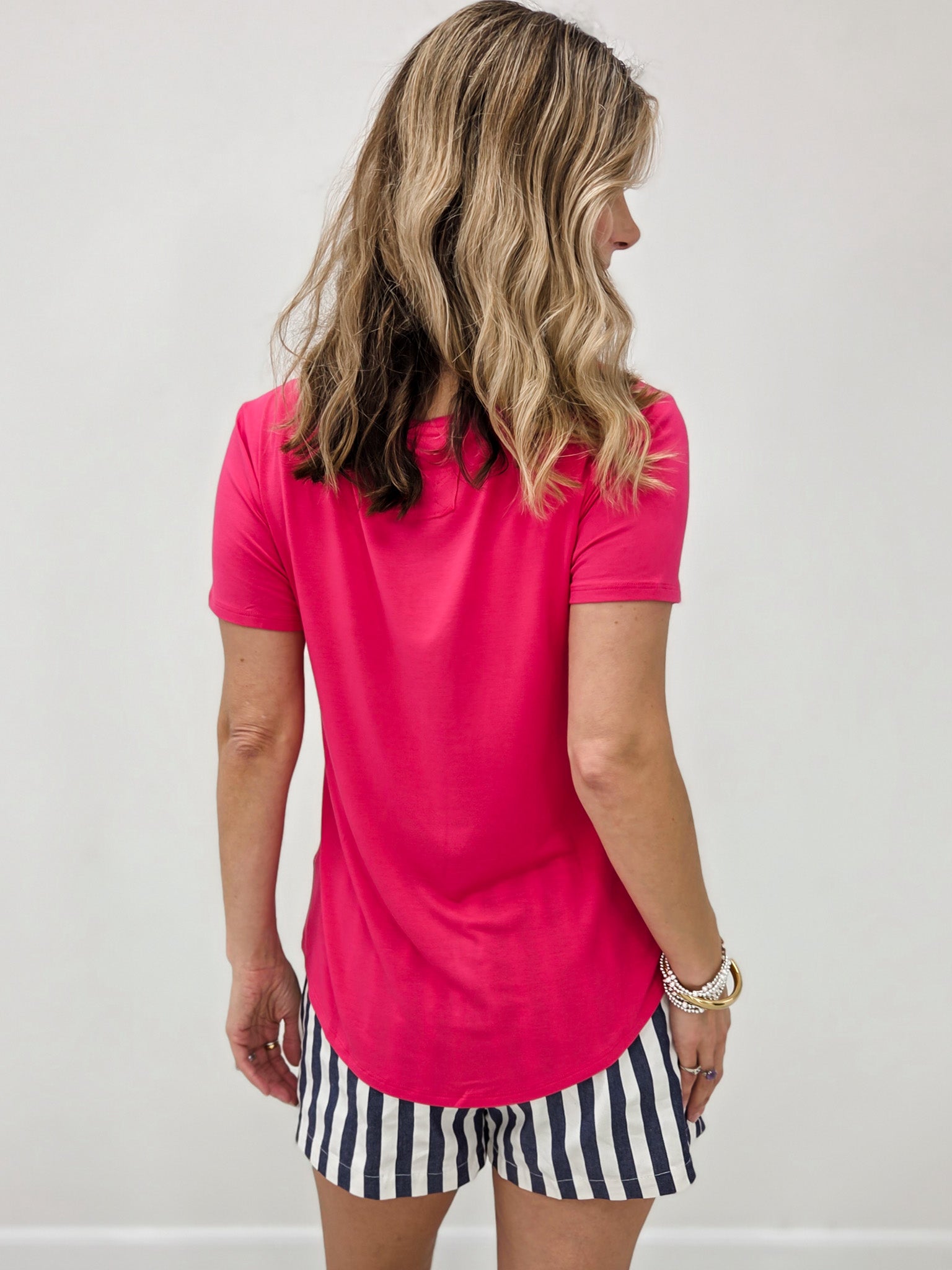 The Dreamy Scoop Neck Short Sleeve Top