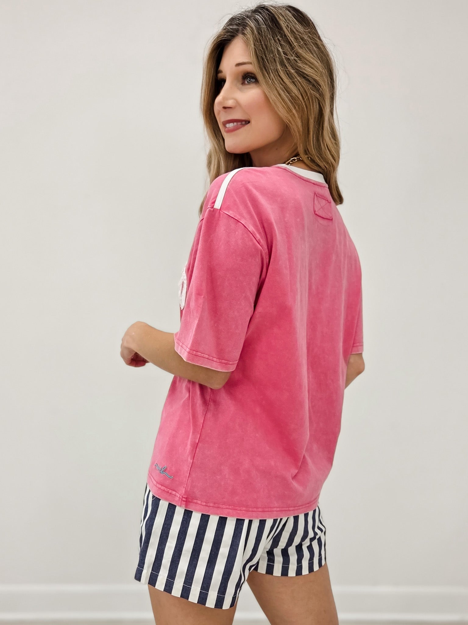 Be Kind Oversized Mineral Washed Short Sleeve Top