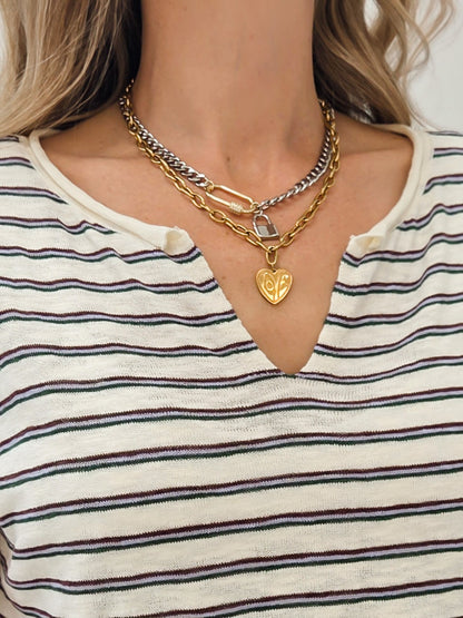 LIVE BOX MULTI STRIPED SLIT NECK SHORT SLEEVE SWEATER TOP