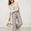 Elastic Waist Striped Wide Leg Pants