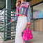 Aztec-Inspired Denim Jacket