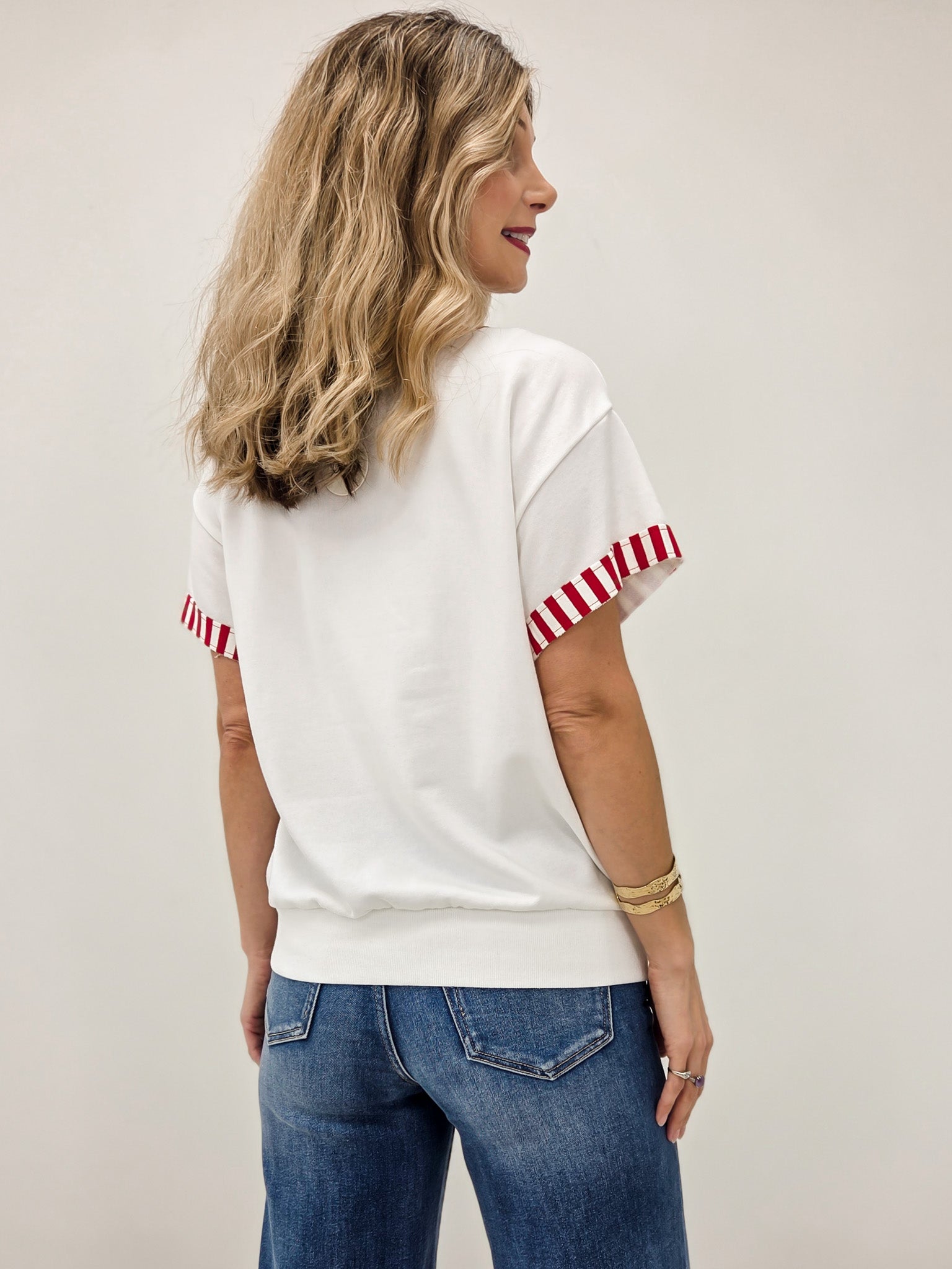 USA Short Sleeve French Terry Top