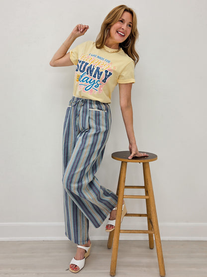 Striped Linen Pants
