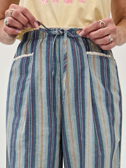 Striped Linen Pants