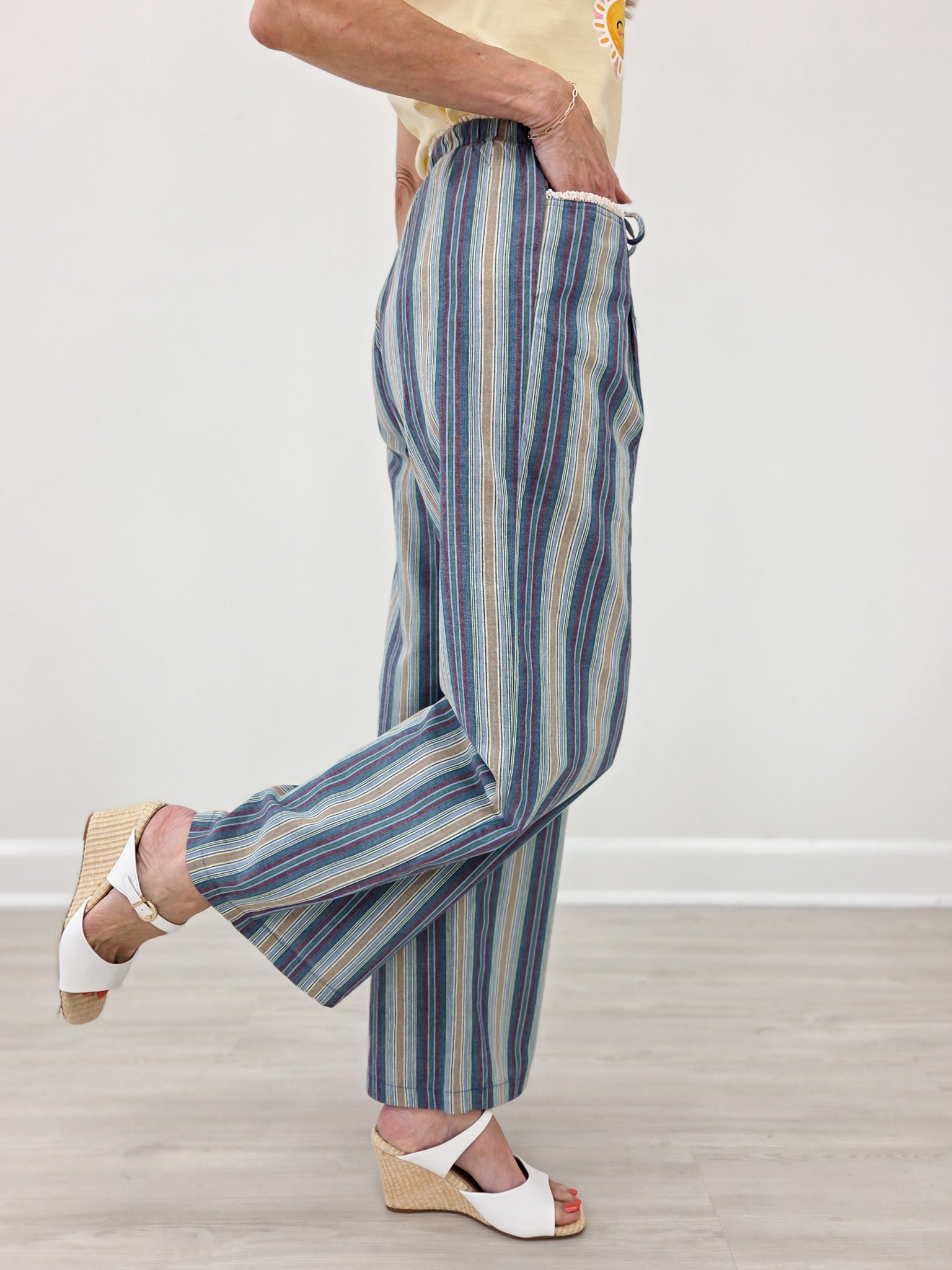Striped Linen Pants