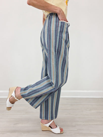 Striped Linen Pants