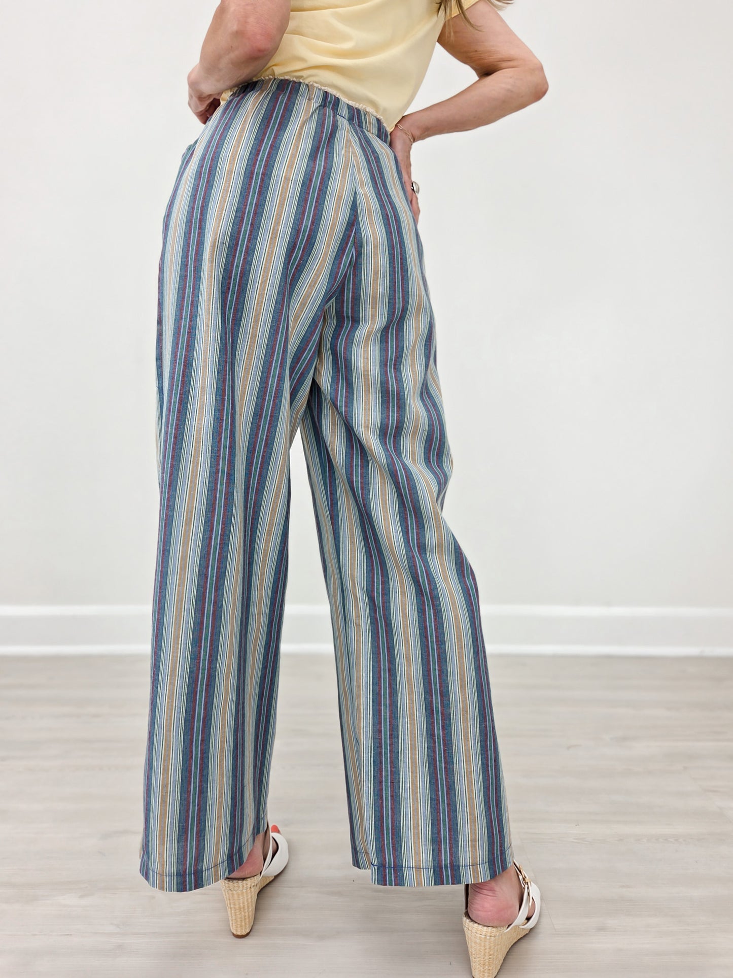 Striped Linen Pants