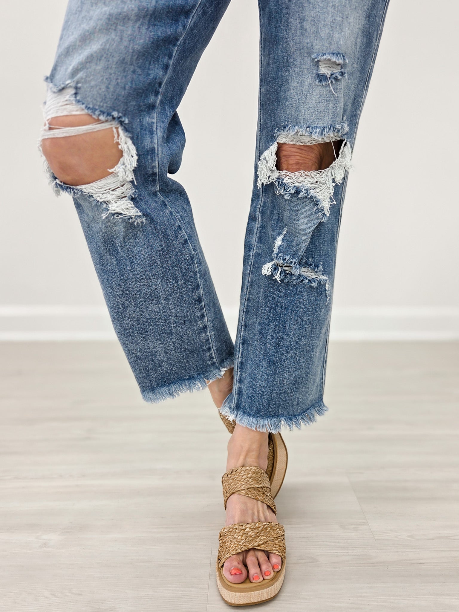 Comfort Stretch  High Rise Straight Jean