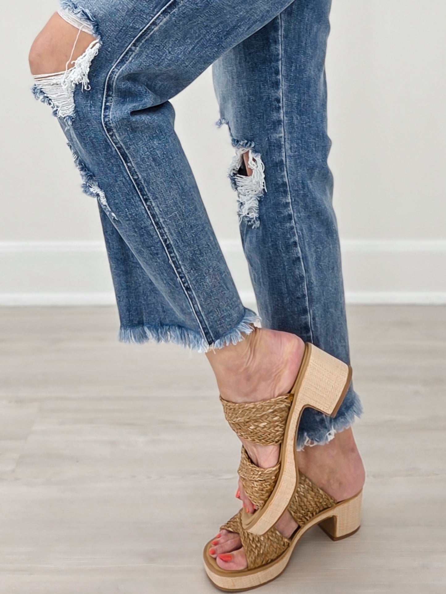 Comfort Stretch  High Rise Straight Jean