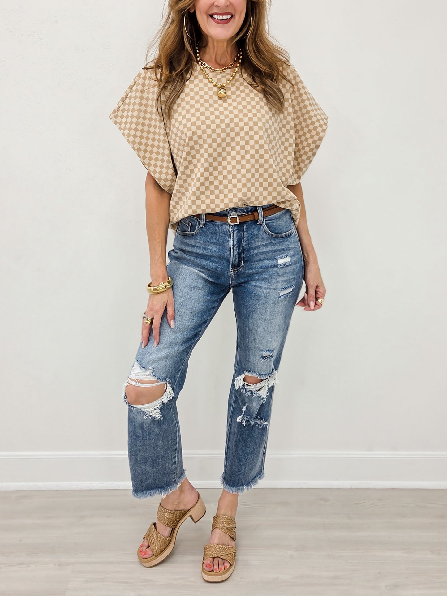 Comfort Stretch  High Rise Straight Jean