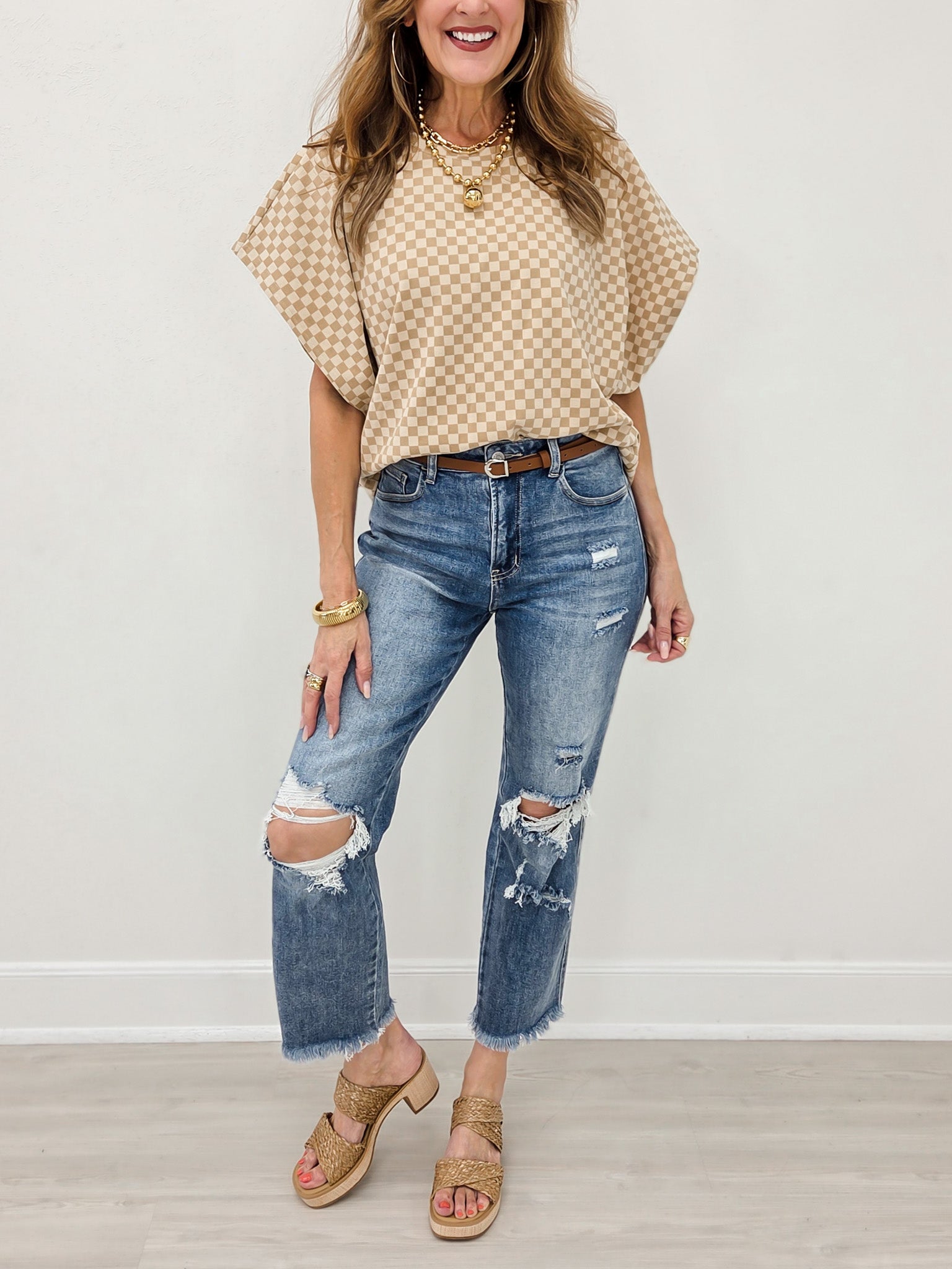 Comfort Stretch  High Rise Straight Jean