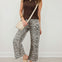 Stretch Leopard Animal Printed Barrel Leg Jean
