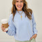 Modal Mock Neck Pull Over Top - Frost