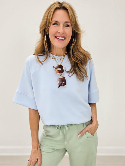 Modal Luxe Short Sleeve Top - Frost